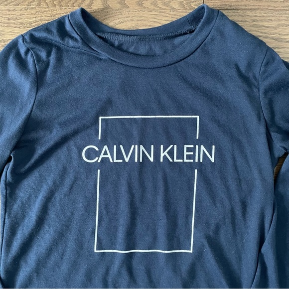 Kids Calvin Klein Pyjama Set - Fleece Bottoms - Blue Camo Print - Picture 3 of 8